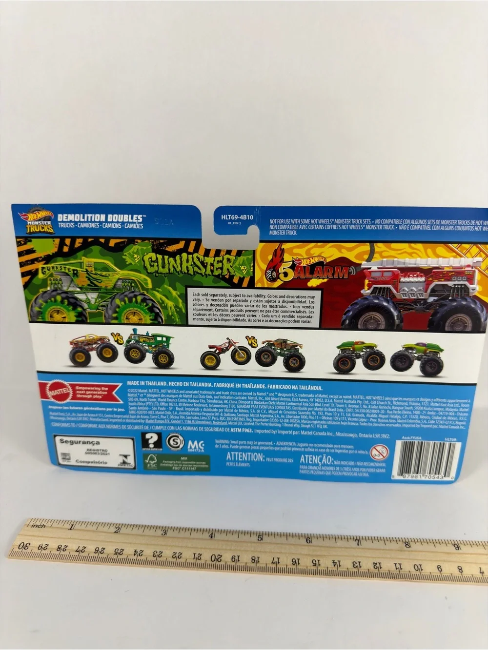 Last One Hot Wheels Demolition Doubles Monster Trucks Gunkster & 5 Alarm
